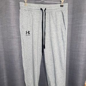 Grey Under Armor Joggers. Size: M